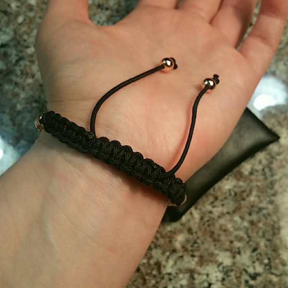 GIVEAWAY HOLD! Rose-Gold-Plated Beaded Adjustable Bracelet - Picture 5 of 5